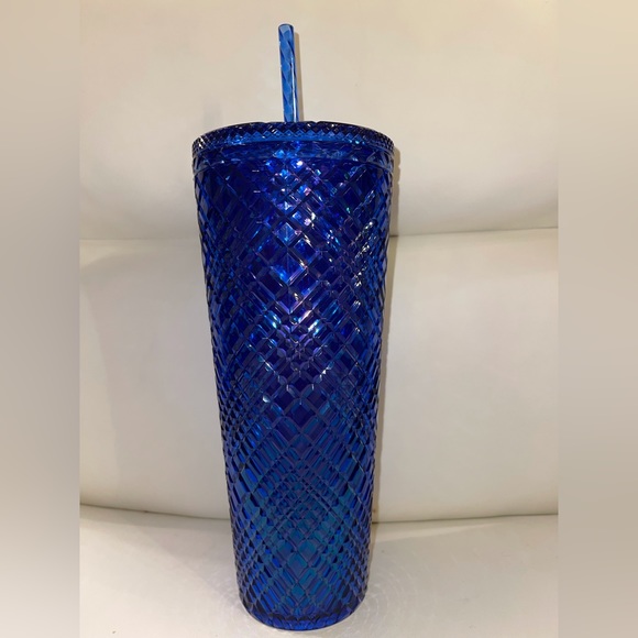 💙💙Starbucks 2022 Christmas Azure Blue Jeweled Venti Tumbler - Picture 2 of 5